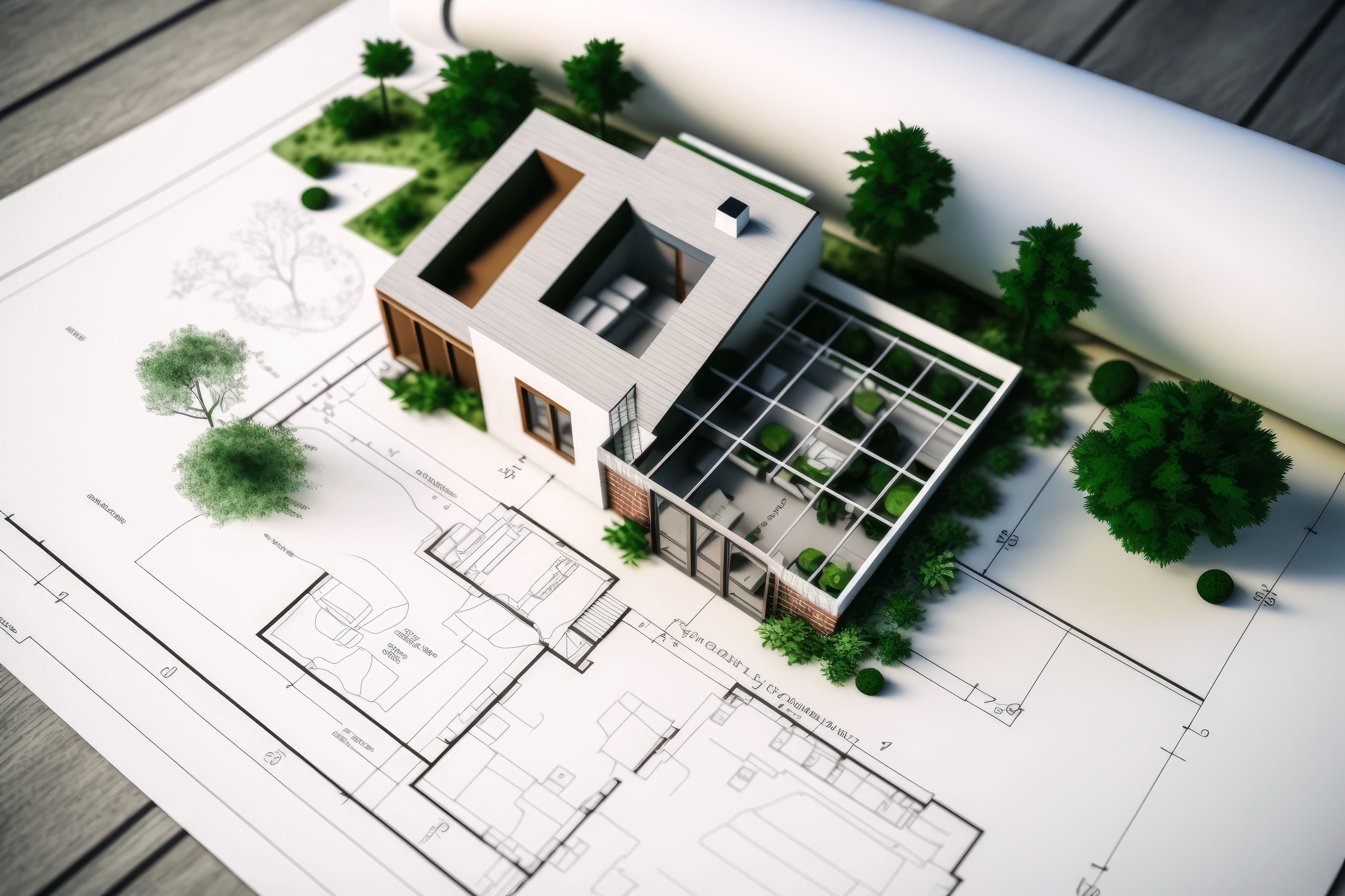 building plan papers