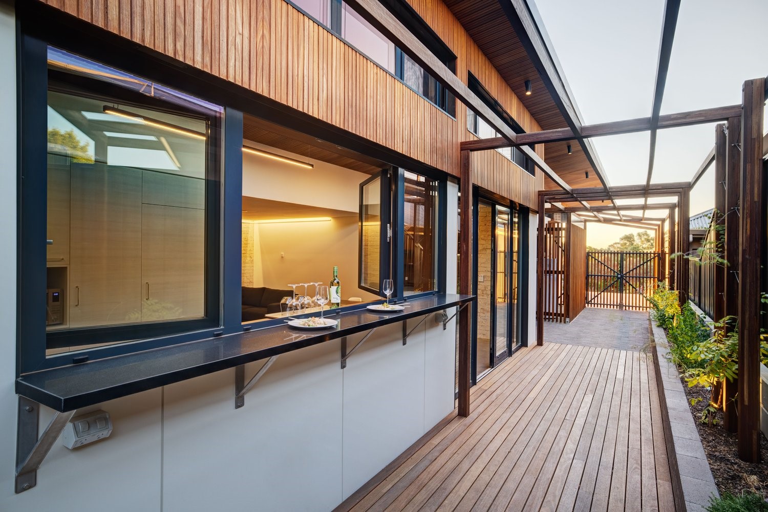 Image of a wooden porch